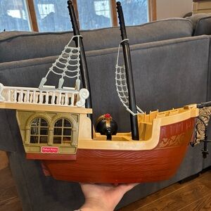 Fisher price vintage 1994 great adventures pirate ship